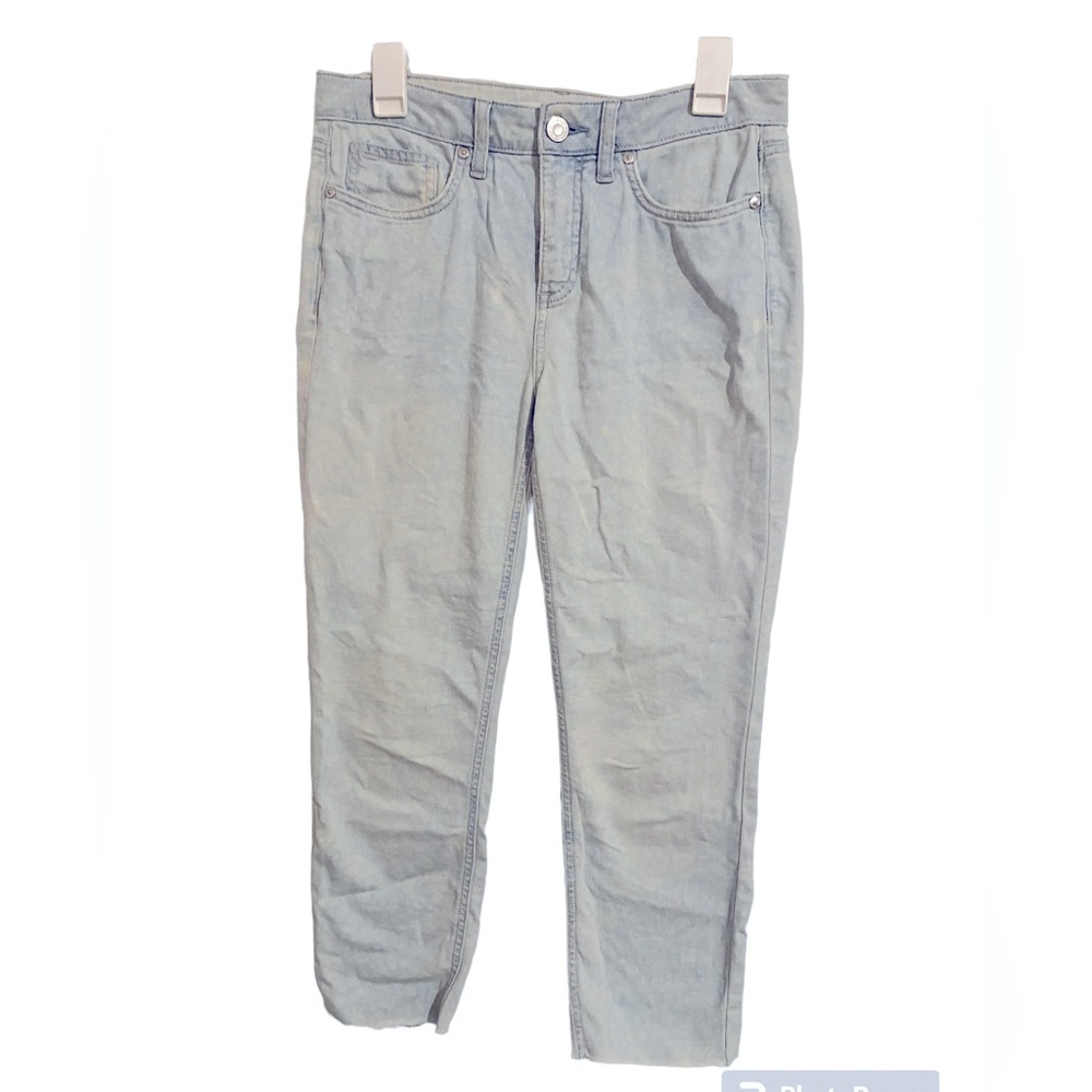 Lauren Conrad floral wash skinny jeans